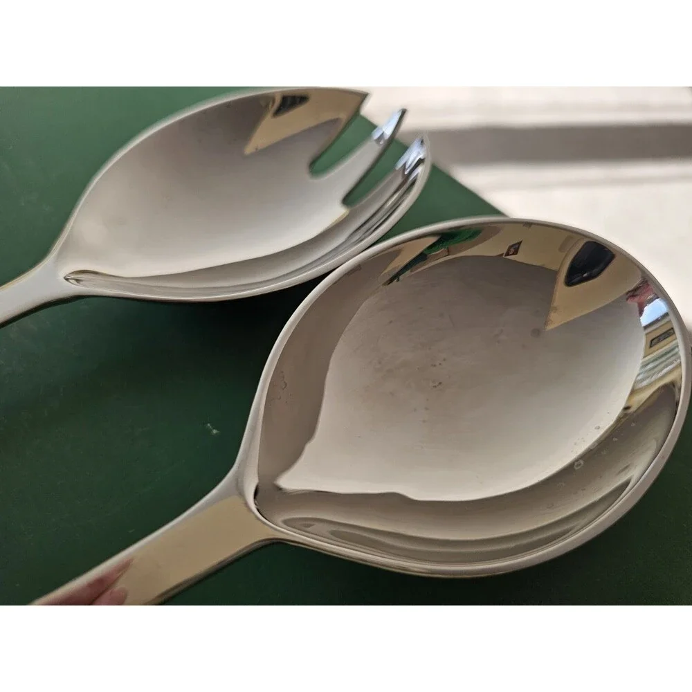 Vera Wang Wedgwood Salad Servers Spoon Spork 12.5 Inches Long